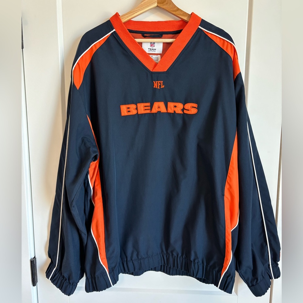 Chicago Bears Crewneck Windbreaker Pullover
